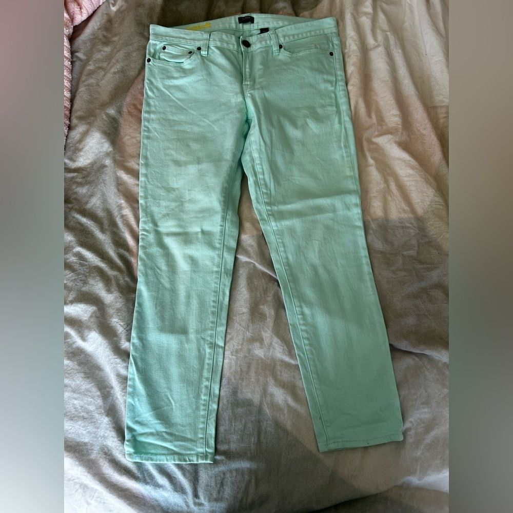 J. Crew Mint Green Stretch Pants